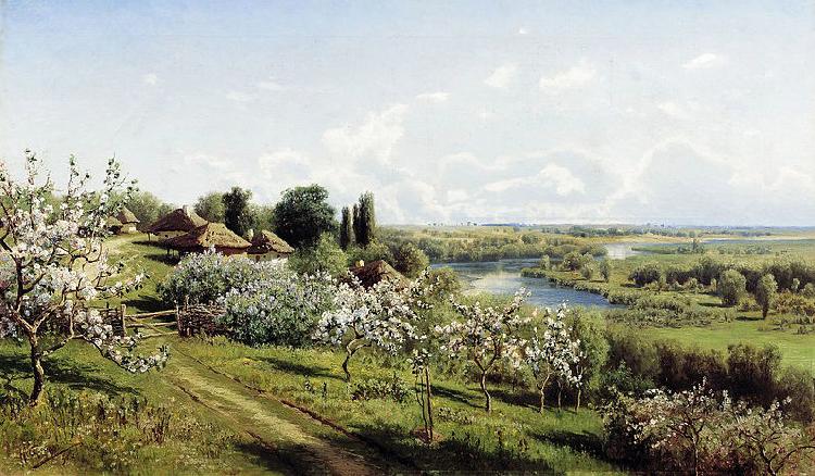 Nikolay Sergeyev Apple blossom. In Little Russia France oil painting art